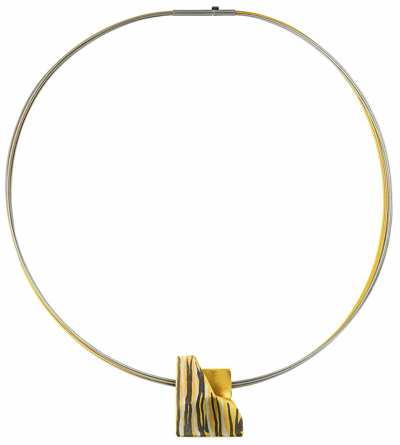 Necklace "Golden Stream" by Kreuchauff-Design