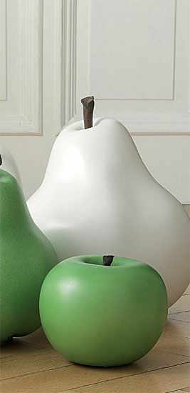 Keramikobjekt "Apfel grün" (Mittelgroße Version - o. Abbildung)