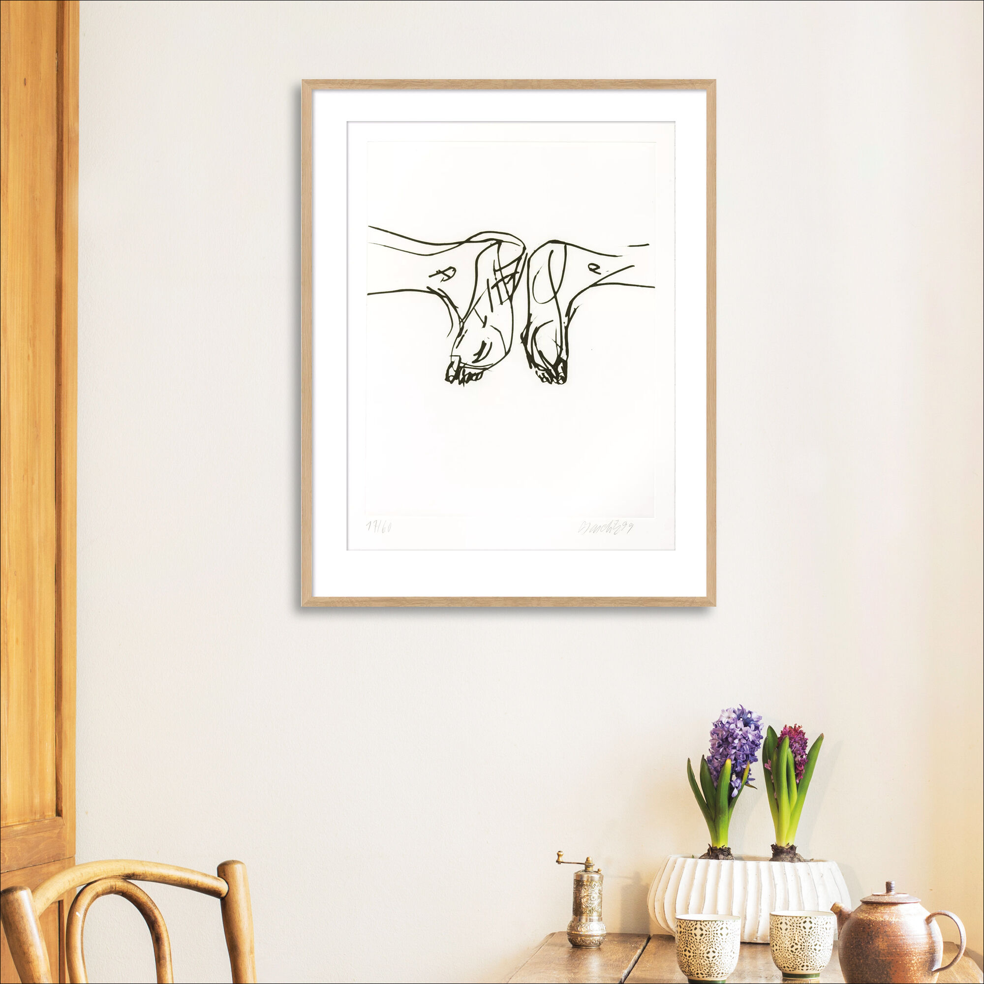 Bild "Ohne Titel VIII." aus der Mappe "Signs" (1999/2000) von Georg Baselitz