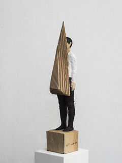 Sculpture "Untitled" (2018) (Unique piece), wood by Edvardas Racevicius