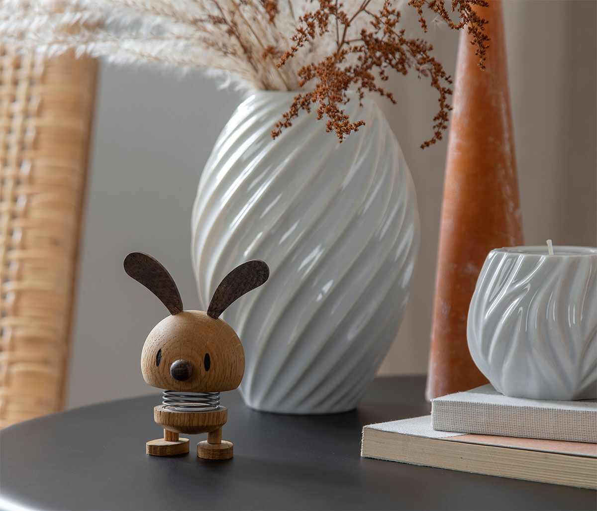 Decoratief object "Bunny", hout naturelkleurig - Ontwerp Gustav Ehrenreich van Hoptimist
