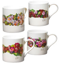 Juego de 4 tazas "Sylt Roses", porcelana