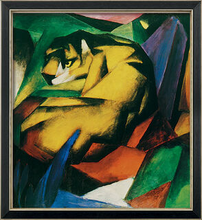 Picture "The Tiger" (1912), framed by Franz Marc