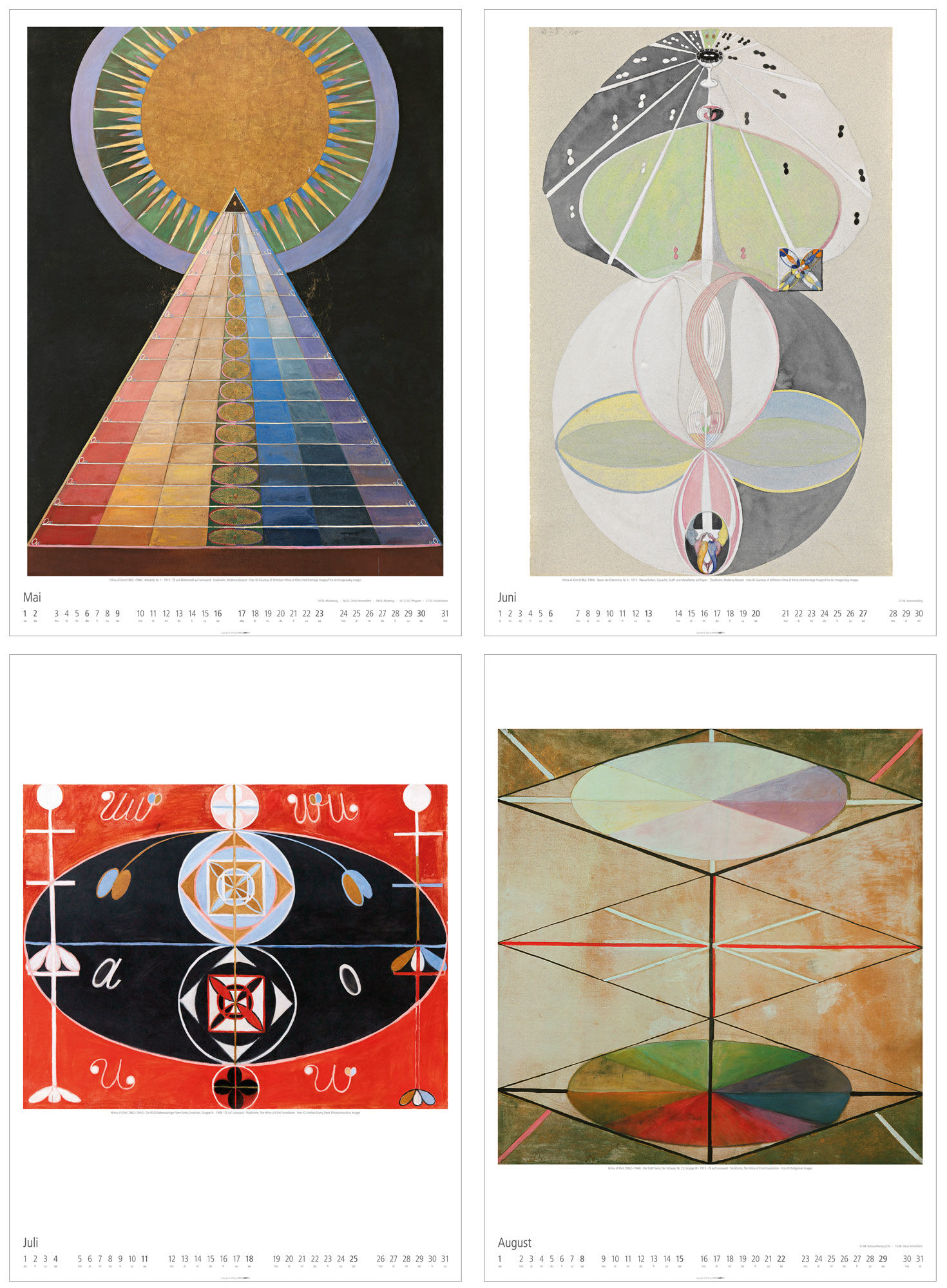 Konstnärskalender 2027 av Hilma af Klint