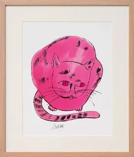 Bild "Sam (Hot Pink Sam)" (1954), gerahmt