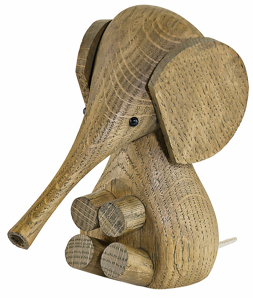Wooden figurine "Elephant Otto" by Lucie Kaas Design