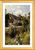 Bild "Blühender Vorgarten" (1933), Version goldfarben gerahmt