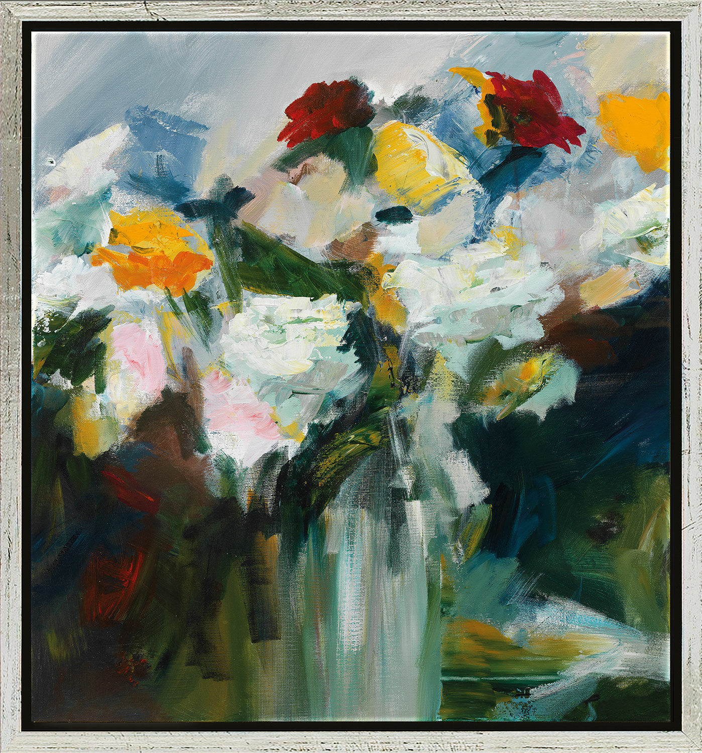 Picture "Flowers" (2015), framed by Robert Hettich