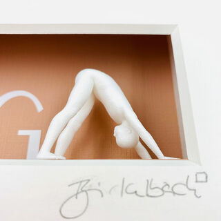 Tableau 3D "Yoga" (2023), encadrée von Ralf Birkelbach