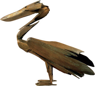 Skulptur "Der Pelikan", Bronze von Dieter Finke