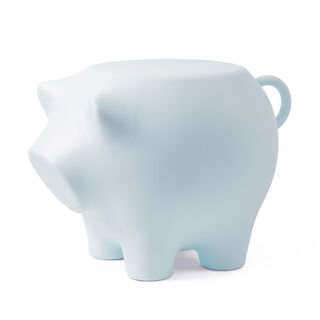 Tavolino "Sidepig babyblue" (per uso interno ed esterno) – progettato da Timo Keultjes e Diederik Dam di  Werkwaardig