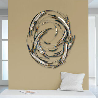Wall sculpture "Tail Spin" by C. Jeré