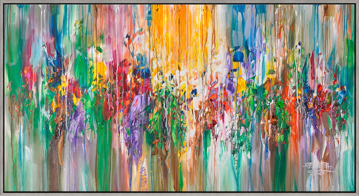 Bild "The Right Moment" (2026) (Original / Unikat), gerahmt von Peter Nottrott