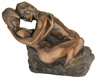 Sculpture "Devotion", bronze version by Jürgen Götze