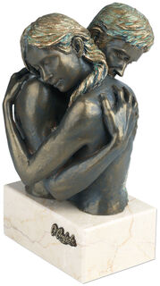 Skulptur "Idyll", Kunstguss Steinoptik