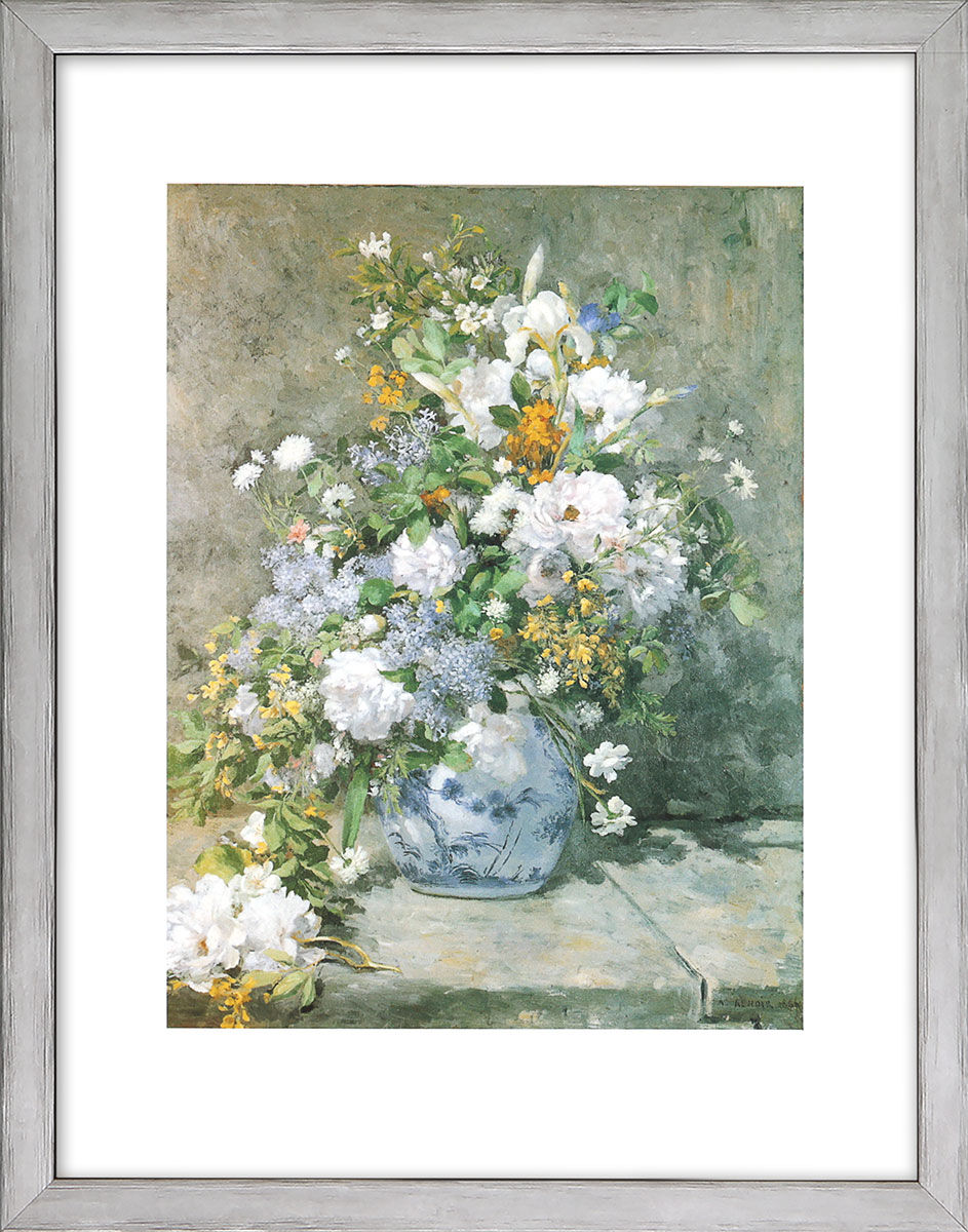 Bild "Frühlingsstrauß" (1866), gerahmt von Auguste Renoir