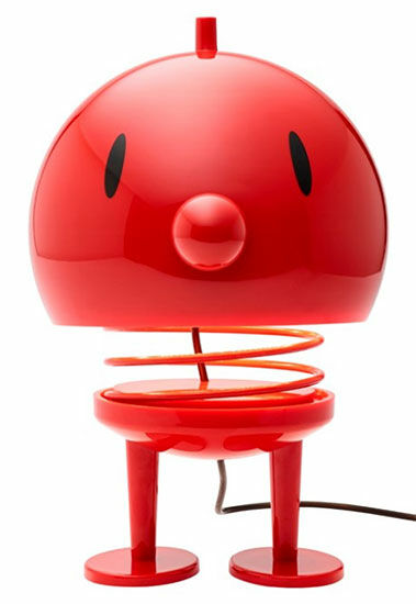 LED tafellamp "Bumble XL", rode versie, dimbaar - Ontwerp Gustav Ehrenreich von Hoptimist