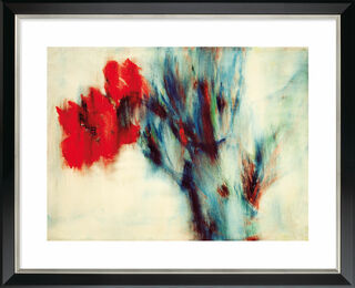 Picture "Red Cannas" (1935), framed by Christian Rohlfs