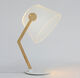 LED tafellamp "ZIGGi Wit/Bruin" van Studio Cheha