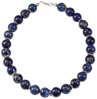 Pärlhalsband "Hora Azul"