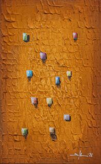 Obraz „Pixels / Rust“ (2026) (Unikát)