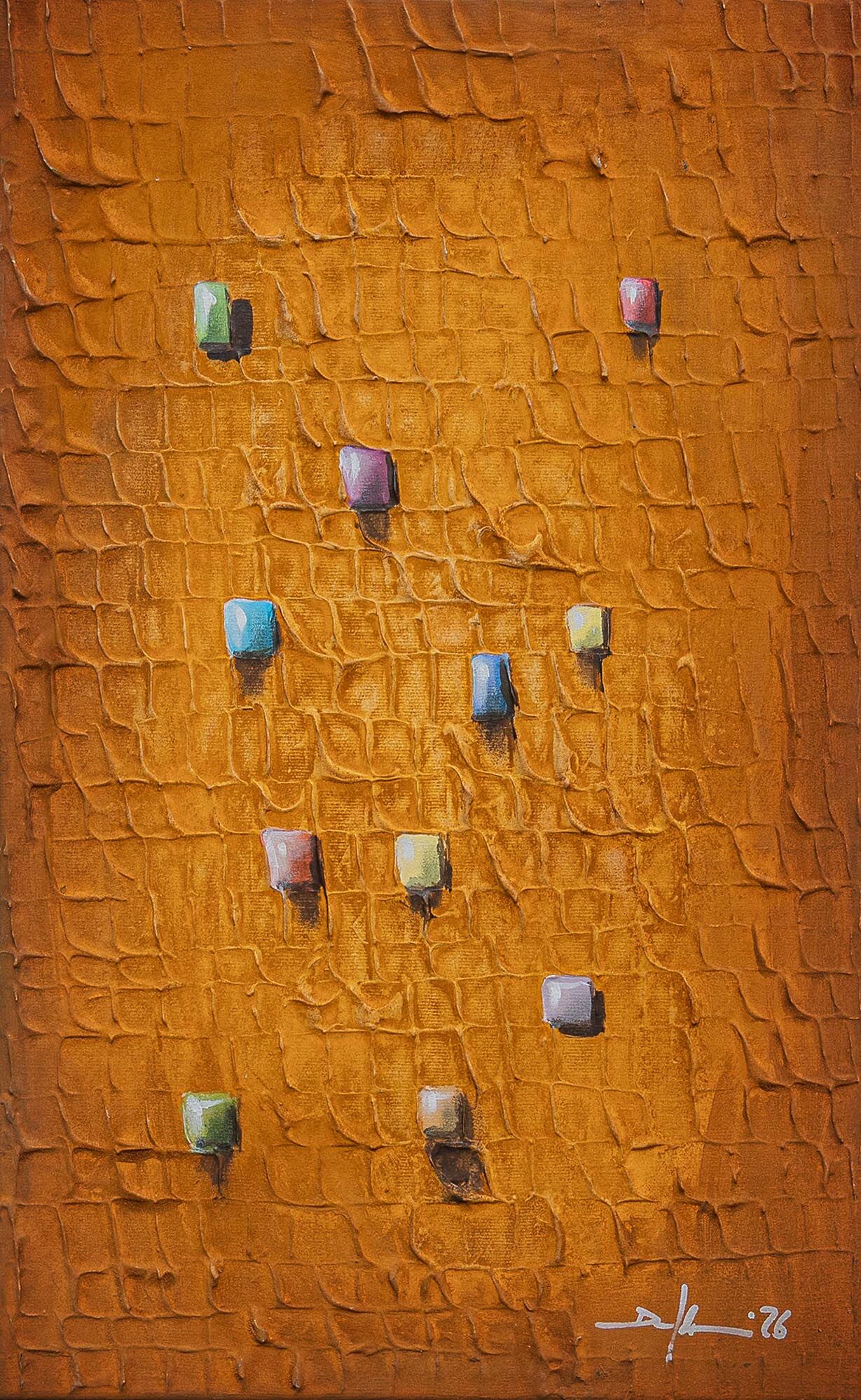 Obraz „Pixels / Rust“ (2026) (Unikát) od Danny Frede