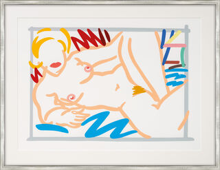 Picture "Judy on blue blanket" (2000) by Tom Wesselmann