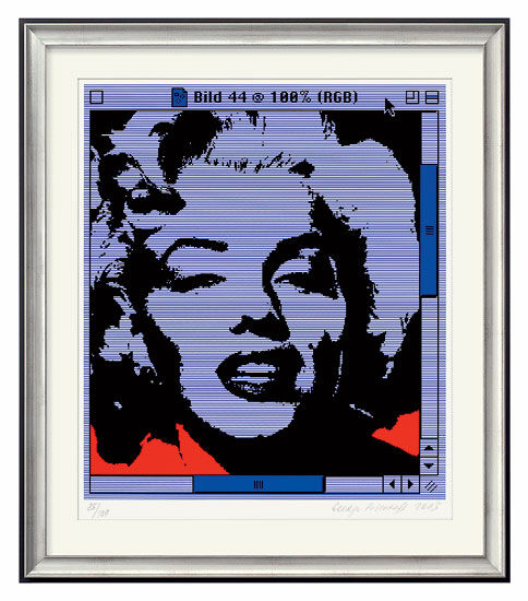 Billede "Marilyn # 44" (2003), uindrammet von George Pusenkoff