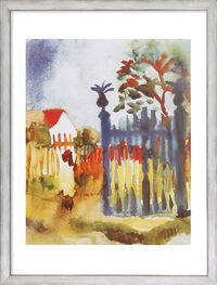 Quadro "Porta del giardino" (1914), incorniciato