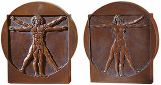 "Schema delle Proporzioni", relief sculpture "Man" and "Woman"