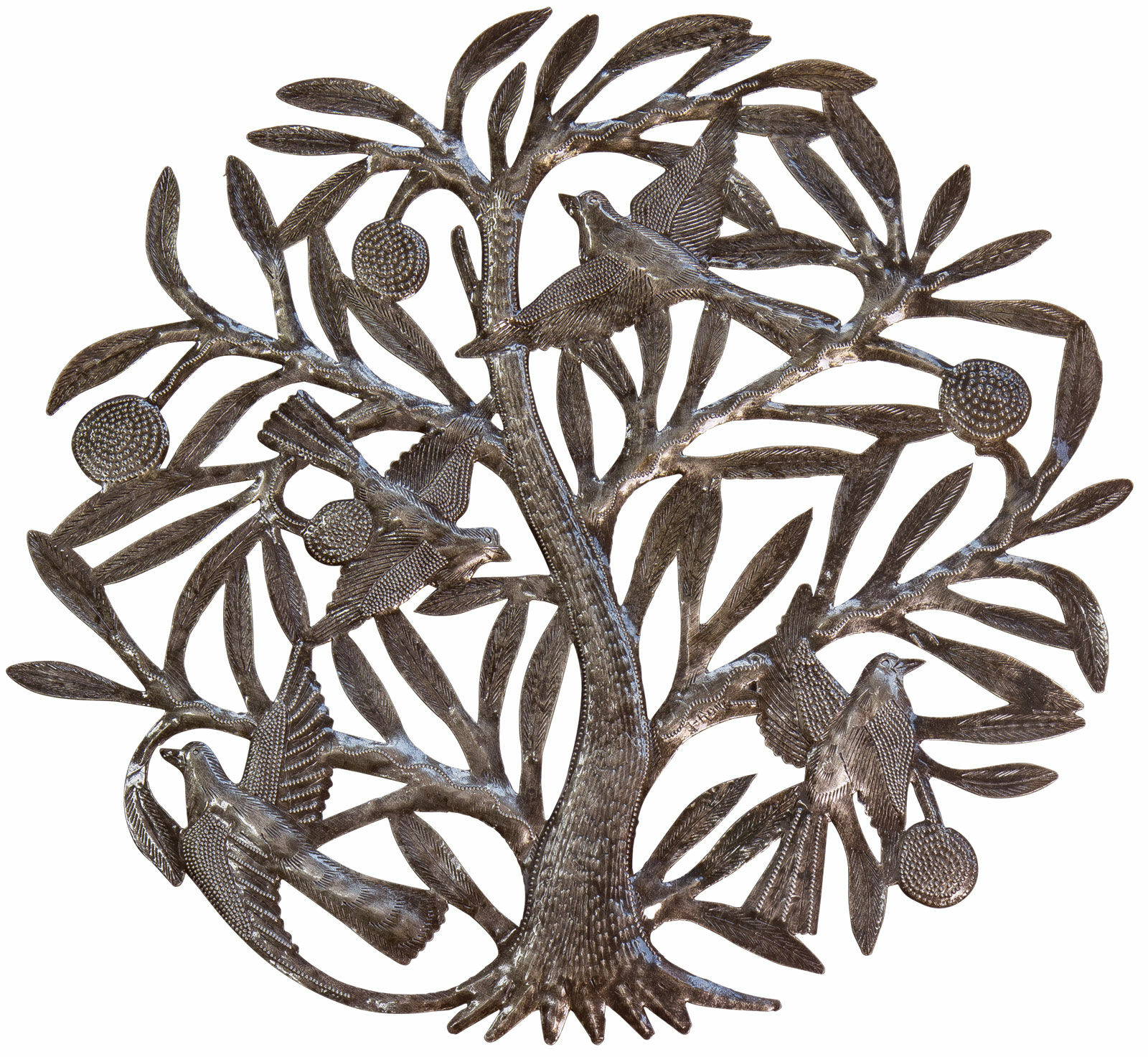 Wall object "Les Oiseaux", iron by Rony