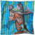Foulard en soie "Buste de femme au Chapeau rayé"