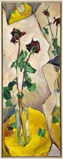 Bild "Rosen auf Gelb" (2010) (Unikat)