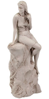 Skulptur "Loreley" (2023), Reduktion in Kunstmarmor