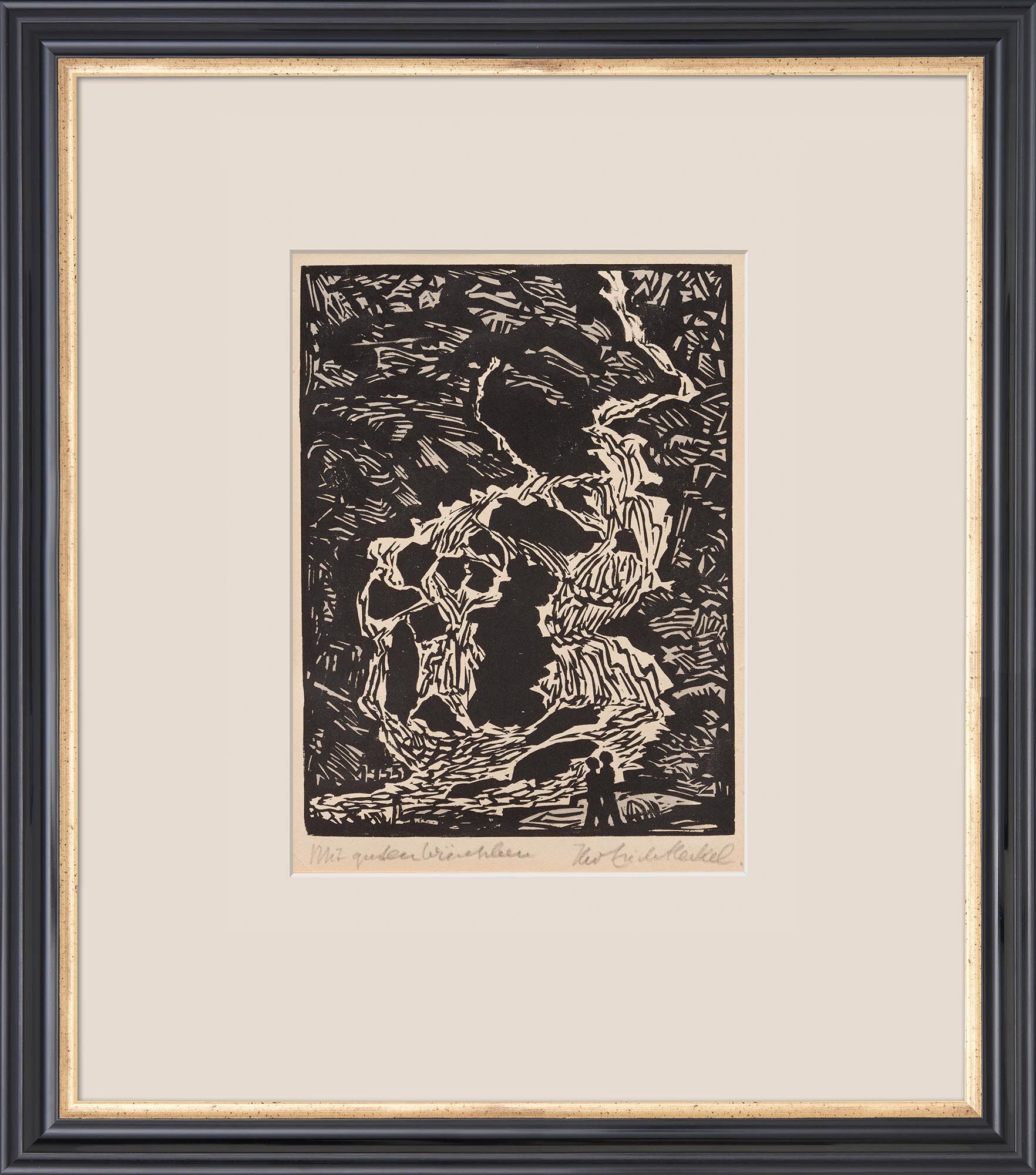 Quadro "Cascata (24° foglio annuale)" (1954) di Erich Heckel