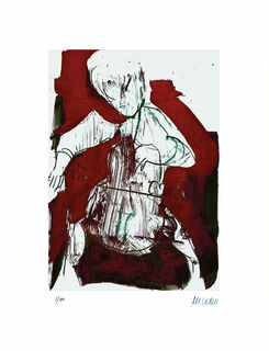 Picture "Cello Player" (2015), unframed