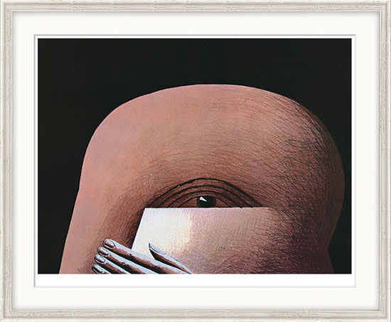 Picture "Half Head" (1974), framed by Horst Antes