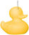 Snoerloze LED designlamp "Duck Lamp Yellow" (binnen en buiten), dimbaar
