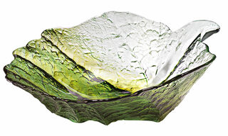 Glass bowl "Maple Leaf" (small, Ø 14.5 cm) by Mats Jonasson
