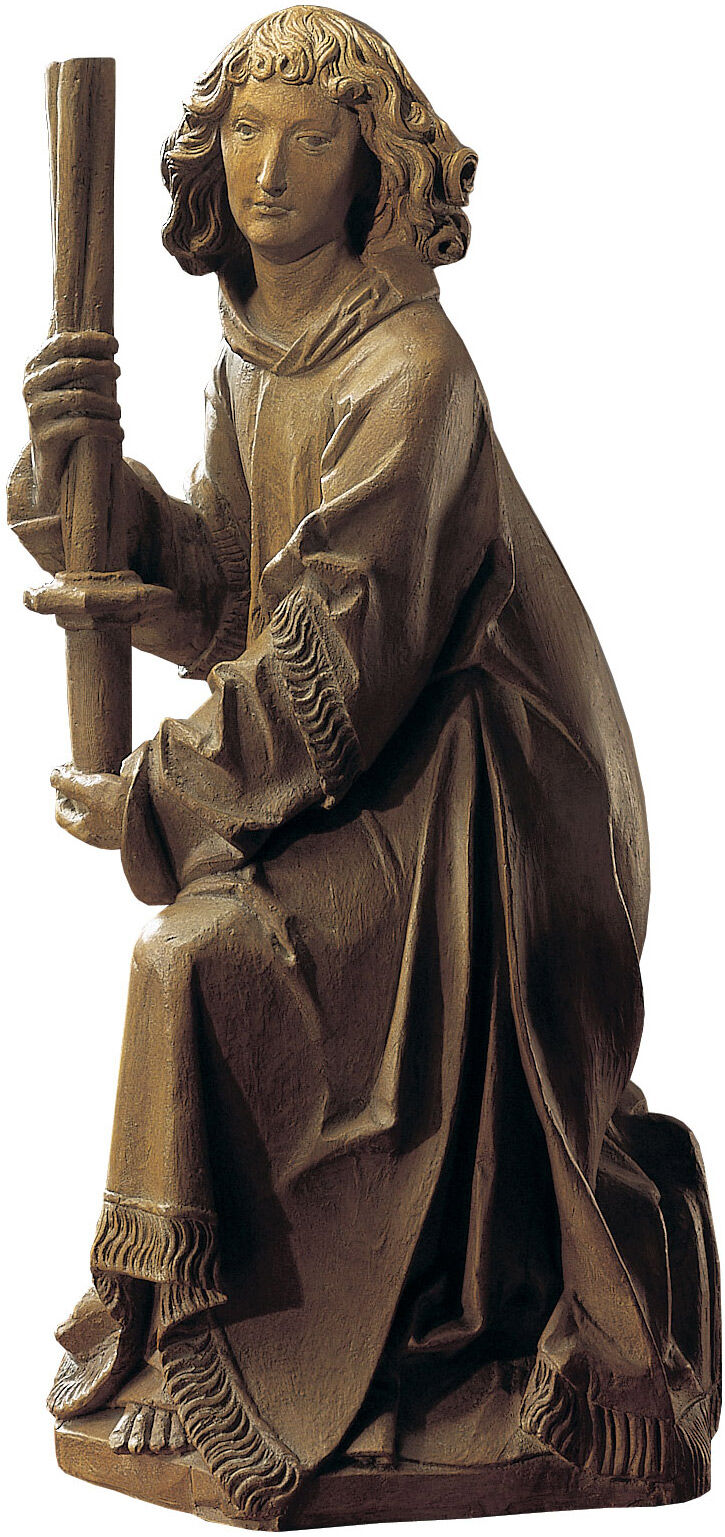 Sculpture "Wartburg Angel", cast wood finish by Tilman Riemenschneider
