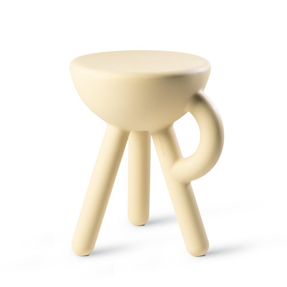 Tavolino "Tubby Stool biscuit" (per uso interno ed esterno) – disegnato da Gerard de Hoop di  Werkwaardig