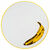 Assiette en porcelaine "Banane"