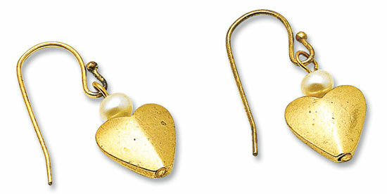 Heart earrings "Silk Road"