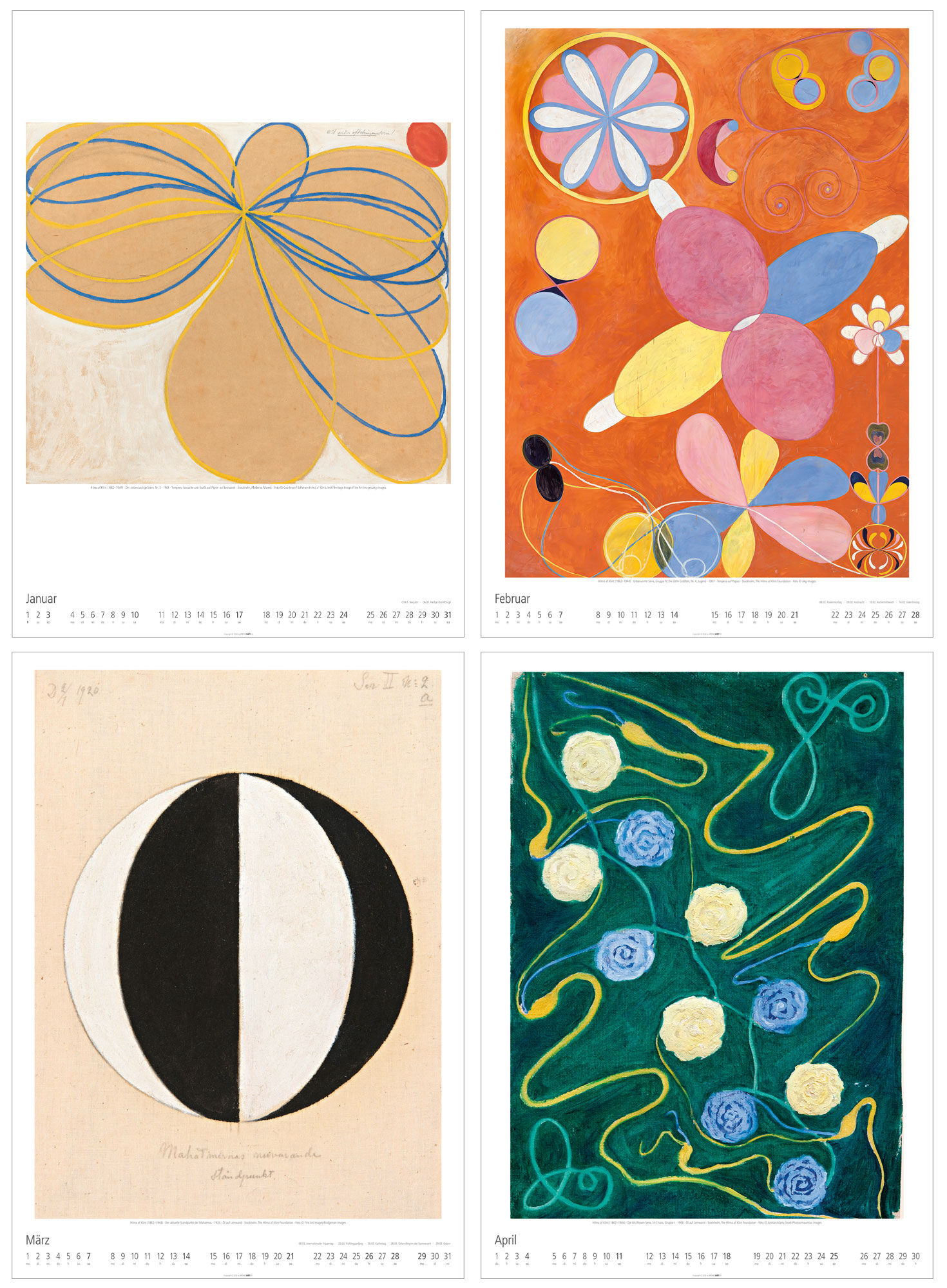 Konstnärskalender 2027 av Hilma af Klint