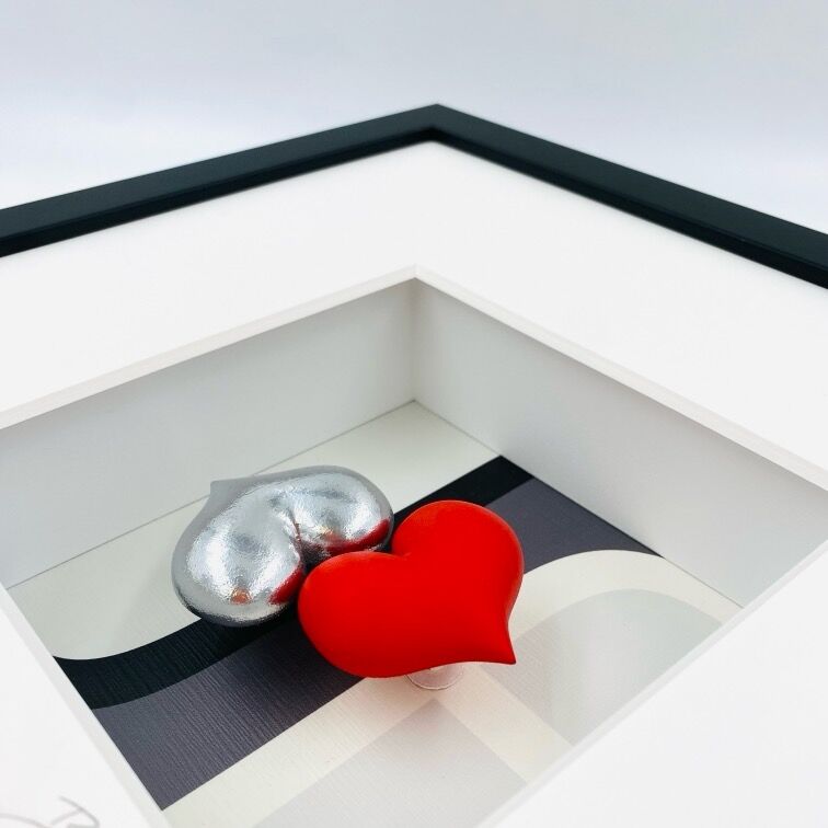 3D-schilderij "YES: THE WEDDING KISS", ingelijst van Ralf Birkelbach