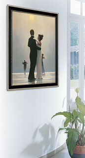 Bild "Dance me to the end of love", gerahmt von Jack Vettriano