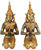 Thailändisches Tempelwächterpaar