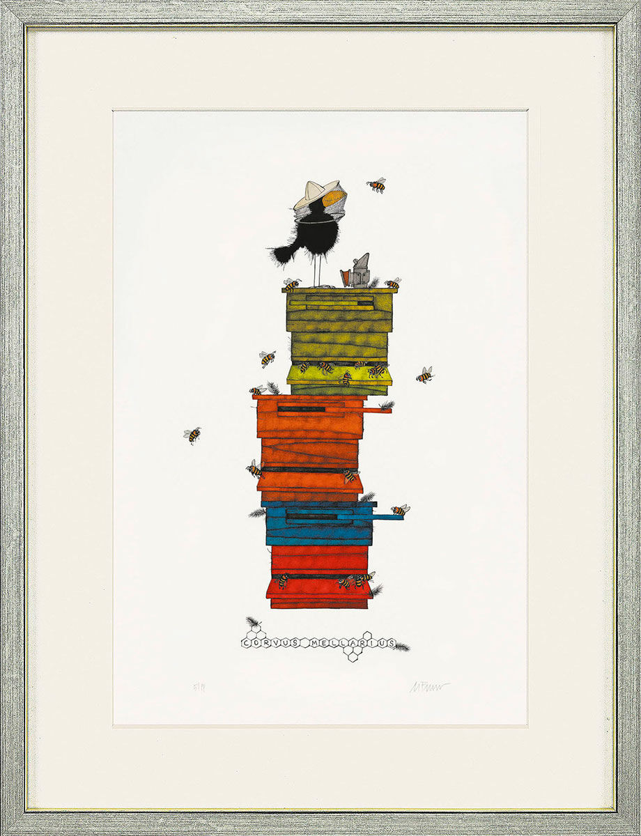 Picture "Mellarius Beekeeper", framed by Michael Ferner