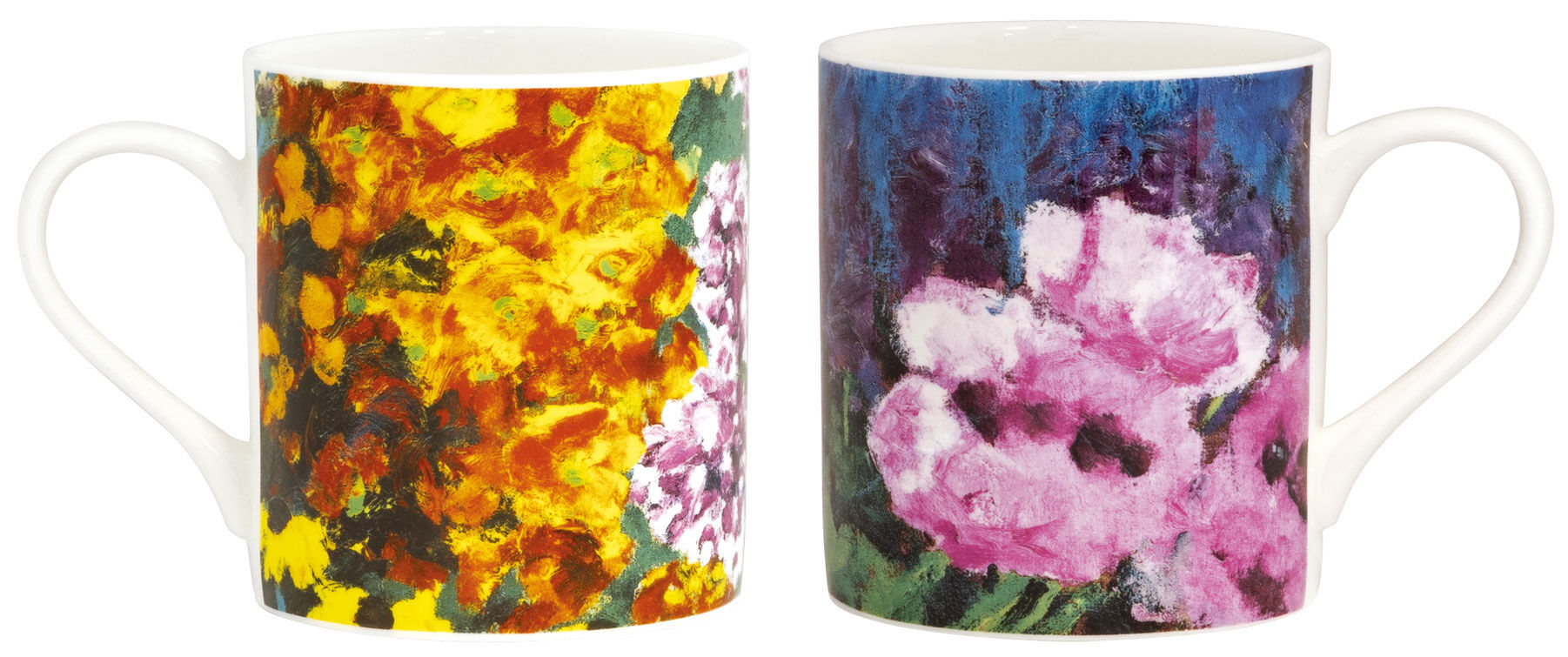 Zestaw 2 kubków z motywami artysty "Nolde's Garden", porcelana autorstwa Emil Nolde