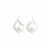 Stud earrings "Drop of Silver" with pearls